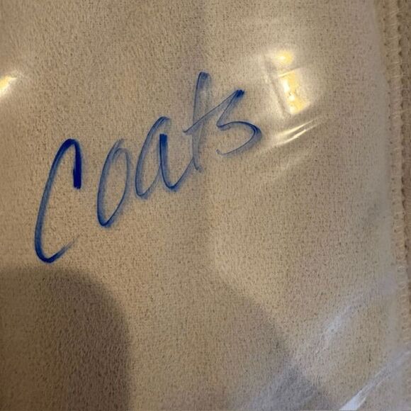 MaxMara Faux Shearling Lined Coat Double Breasted Hooded Plush Size Small - Picture 10 of 10